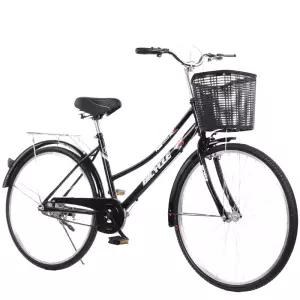 엄마 자전거 여성용 일본풍 출근용 시티바이크 바구니 아줌마 피크닉 레트로