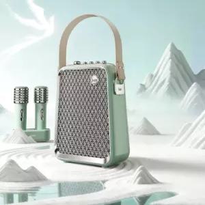 블루투스 파티용 무선 노래방 듀얼 미러볼 노래연습용