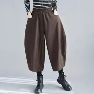 [골드스마일]여자 코듀로이 골덴 배기바지 8부 와이드팬츠 슬랙스 랍슨유통