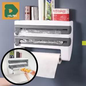 무타공 키친타올걸이 선반 수납 정리 주부 틈새 필수템 랩호일 거치대 공간 활용 도구 주방 벽걸이형