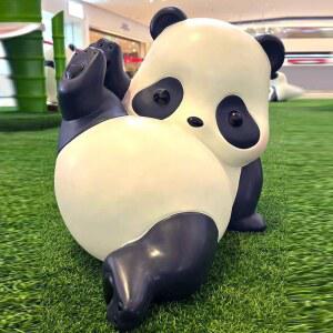 글라스 스틸 조형물 맞춤 캐릭터 인플루언서 ip 마스코트 토끼곰 피규어 아웃도어 대형 소품