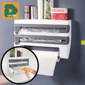 주방정리 랩보관함 용품 보관함 수납함 롤 키친타올 보관대 키친타올 호일 랩 주방 주방 거치대 랩 거치대