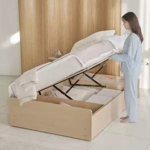 포스트모던 빅셈 평상형 리프트업 수납 침대 SS