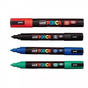 [오너클랜]BS 미쯔비시 유니 포스카 PC-5M 싸인펜 컬러펜 수성펜