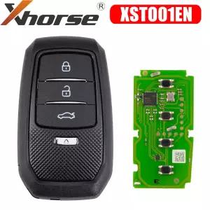 호환  키 쉘 4D 8A 4A가 포함된 Toyota XM38 스마트 키용 Xhorse XSTO01EN TOY.T
