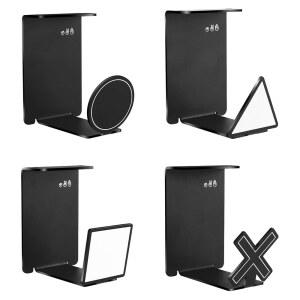 책상용 VKheroKV HC128 헤드폰 홀더 걸이, 접착 스트립 포함, PS4 / PS5 Xbox PC Mac 헤드폰용 범용 헤드셋 스탠드 포함 (4종 포함)