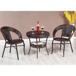 라탄테이블세트 베란다의자 연탄테이블 가정용