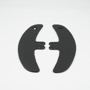 호환 SIMPUSH 카본 파이버 패들 시프터 모드 개조 부품 액세서리 Thrustmaster EVO 레이싱 32R 가죽용