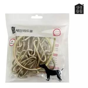 [골드스마일]애견산책줄 반려견금속리드줄 체인목줄 180cm