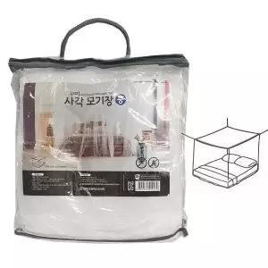 [골드스마일]사각커튼형 케노피 망사 덮개 중형용