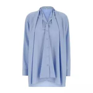 로에베 타이넥 포플린 셔츠 S359Y05XGB SKYBLUE