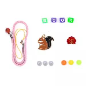 독서의계쩔 다람쥐모양 비즈꿰기 책갈피만들기 2개 공작재료 미술놀이 어린이집 학교