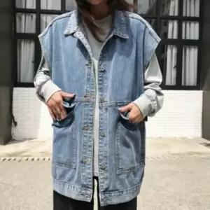 [하프클럽/다잇템]여성 진 코디 캐쥬얼 빅사이즈 조끼