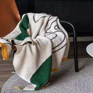 노르딕 블랭킷 대형 북유럽 쇼파 이불 자카드 낮잠 담요