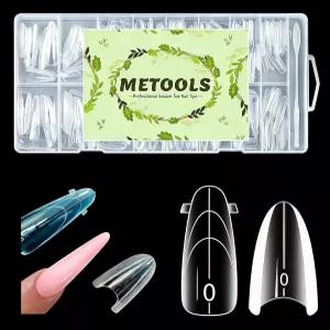 샌드위치 듀얼 네일 폼 16 사이즈 256PCS METOLS 2026 DIY 뉴 아크릴 폴리겔 퀵 빌딩 및 스트레이트 빌트인
