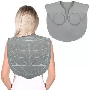 야룽 헤어 커팅 칼라 케이프 스타일링용 실리콘 가이드 살롱 헤어드레싱 이발소 웨이트 넥 랩 그레이