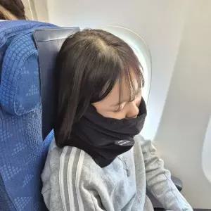 [콩심팥심]여행용 U자형 목베개 턱 지지대 낮잠 수면 쿠션