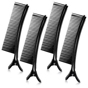 Yuanchu 4개의 헤어 섹션용 그립 클립 스타일링 섹션 스타일리스트 논슬립 살롱 홈 커팅 컬러링 포일링