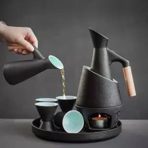 사케 도쿠리 일본술 도꾸리 중탕 워머 술잔세트 정종