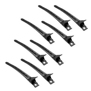 헤어 클립 304 스테인리스 스틸 스타일링 악어 컬 여성용 싱글 가지 두꺼운 섹션 살롱 보우 DIY (8홀 9cm