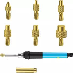 열 세트 인서트 팁 - 플라스틱 목재 및 금속에 나사산 인서트를 설치하기 위한 정밀 도구로 납땜 다리미 3D