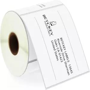 BETCKEY - 4인치 x 4인치(102mm 102mm) Zebra Rollo 라벨 프린터 프리미엄 및 천공된 배송 대형 사각 [롤