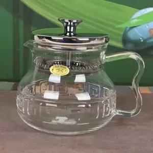 [골드스마일]유리 티 포트 스텐 거름망 티 포트 내열 다용도 표일배 홈카페