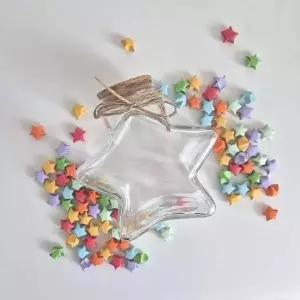 별모양 유리병 코르크 마개 미니 보틀 장식 수납 병 수예