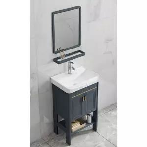 욕실 세라믹 세면대 카페 스탠딩 거울 하부장 카운터