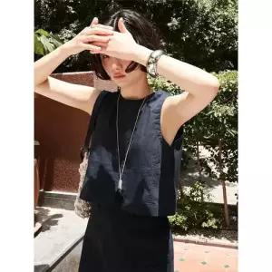 볼사스 여자 캐주얼 나시 탑 스판 조끼 민소매 릴렉스 컴포트 ADOR1