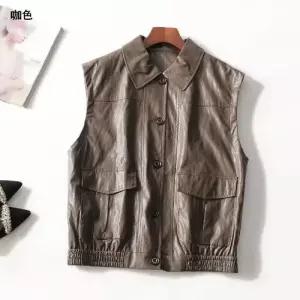 볼사스 여자 여성 롱 미디 가을 캐주얼 조끼 민소매 ADOR3