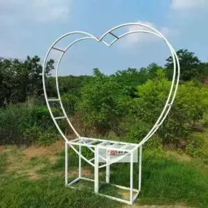철 하트 모양 장식 조형물 가구 브래드 종이 랙