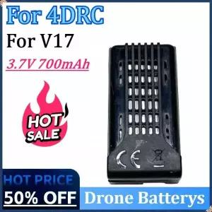 4DRC V17 RC 비행기/쿼드콥터 드론 교체 액세서리 부품용 3.7V 700mAh 충전식 배터리