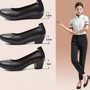 [골드스마일]여성 구두 여성 펌프스 데일리 면접 정장구두 로우힐 근무화 웨딩