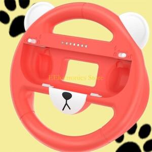 호환 B03C 2PCS/스위치 레이싱 게임 핸드 헬드 그립 키트용 스티어링 휠 핸들 컨트롤러 세트