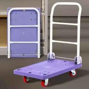 카트장인 퍼플사각대차소 접이식 휴대용 캐리어 대형 카트 핸드