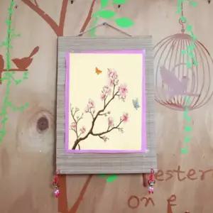 민화그리기 족자 대나무발