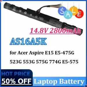 14.8V 2800mAh AS16A5K AS16A7K AS16A8K 노트북 배터리 Acer Aspire E15 E5-475G 523G 553G 575G 774G E5-5