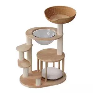 캣타워 낮은캣타워 노묘 새끼고양이 낮은 관절보호