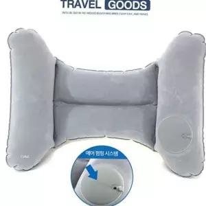 [골드스마일]휴대용 허리 쿠션 허리 지지대 쿠션 캠핑용 이동식 등받이 펌프식