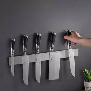 [골드스마일]자석 칼 걸이 주방 칼 보관함 벽걸이 무타공 싱크대 스텐 칼꽂이