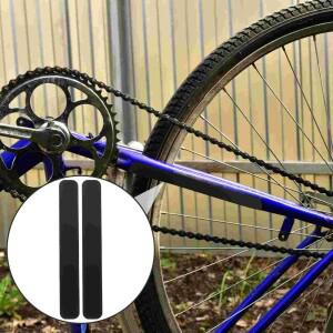 호환 2Pcs 자전거 프레임 스티커 실리콘 데칼 안티 스크래치 보호 필름 사이클링 액세서리 산악 장식