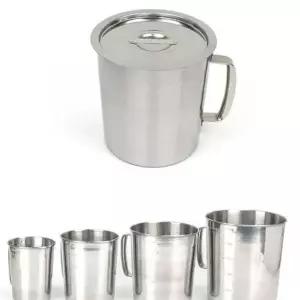 [골드스마일]스텐 계량 컵 스텐 비커 대용량 뚜껑 베이킹 주방 요리 용기