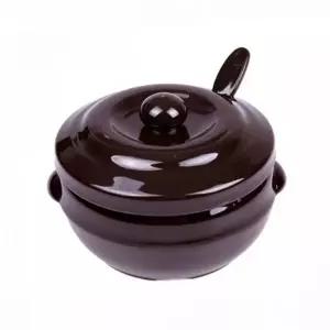 항아리 다용도 작은 주방 세라믹 장독대 덮개 조미료 테이블