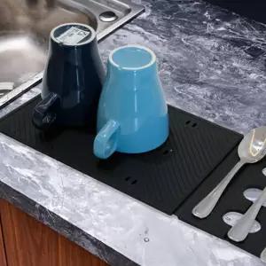 [베스트TOP100]주방 조리도구 실리콘 드라잉매트 싱크대 설거지매트