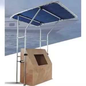 낚시보트 비미니탑 캐노피 배 해양 햇빛 해양 가리개