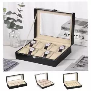 [골드스마일]고급 시계 보관함 6구 시계 케이스 손목 가죽 다단 선물