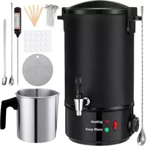 캔들 제작을 위한 탄데피오 왁스 멜터 8Qts 대형 전기 멜팅 용기에 초급 캔들을 보관할 수 있어 비누 벌크