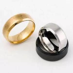 [골드스마일]반지 커플반지 두꺼운 우정 커플 데일리 심플 무광 선물 실버반지