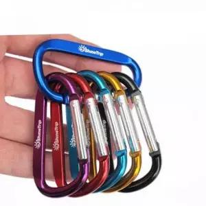 d형 카라비너 알루미늄 카라비너 고강도 다용도 아웃도어 캠핑용